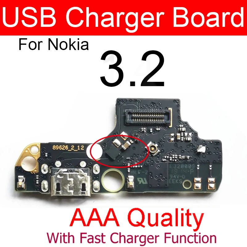 Microphone Usb Charger Board For Nokia 1.3 1.4 2.2 2.3 2.4 3.2 3.4 4.2 5.3 5.4 6.2 7.2 USB Charging Port Board Connector Parts