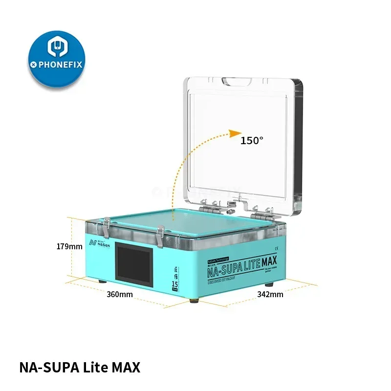 NASAN SUPA Lite 7-15 inches LCD Laminating Machine No Need Air Compressor  For Flat Curved Screen LCD Repair Air Bag Lamination