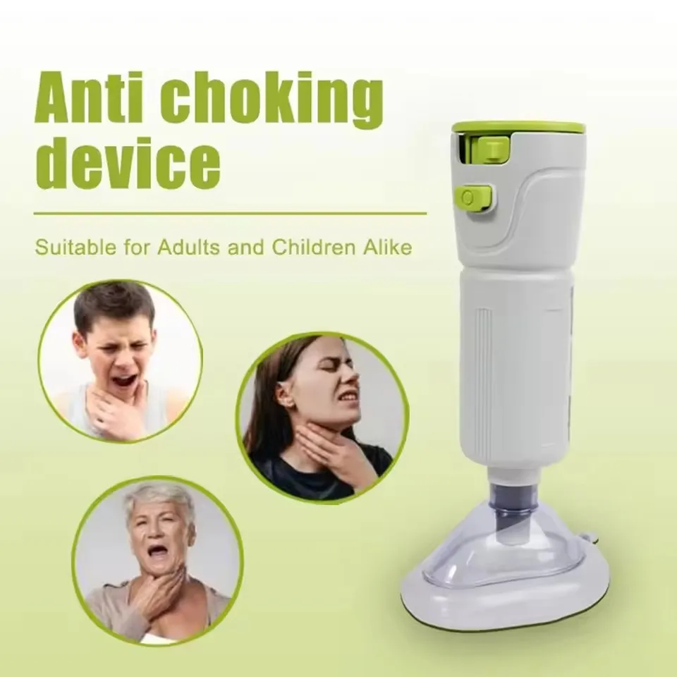 First-Aid Devices Portable Automatic Anti-Choking Device for Adults Kids with 3 Masks Home Airway Assist Emergency Kit