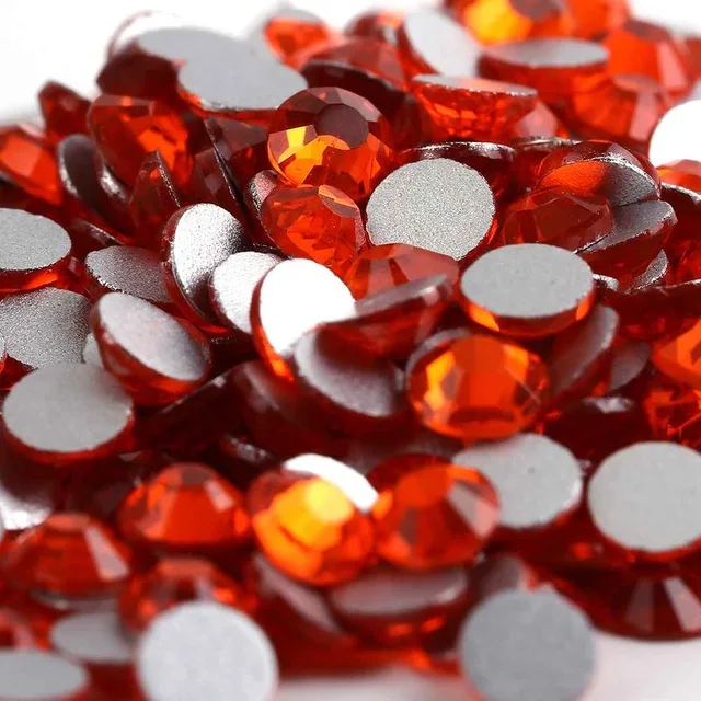 ضوء/داكن سيام الأحمر كريستال بريق مسمار الفن الراين SS3-SS30 الزجاج/الكريستال غير الإصلاح مسمار الفن زينة #2