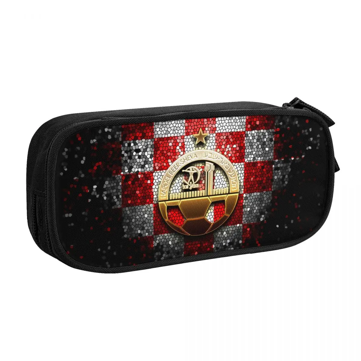 Hapoel Beer Sheva Big Capacity Pencil Pen Case Office College School Large Storage Bag Pouch Holder Box Organizer