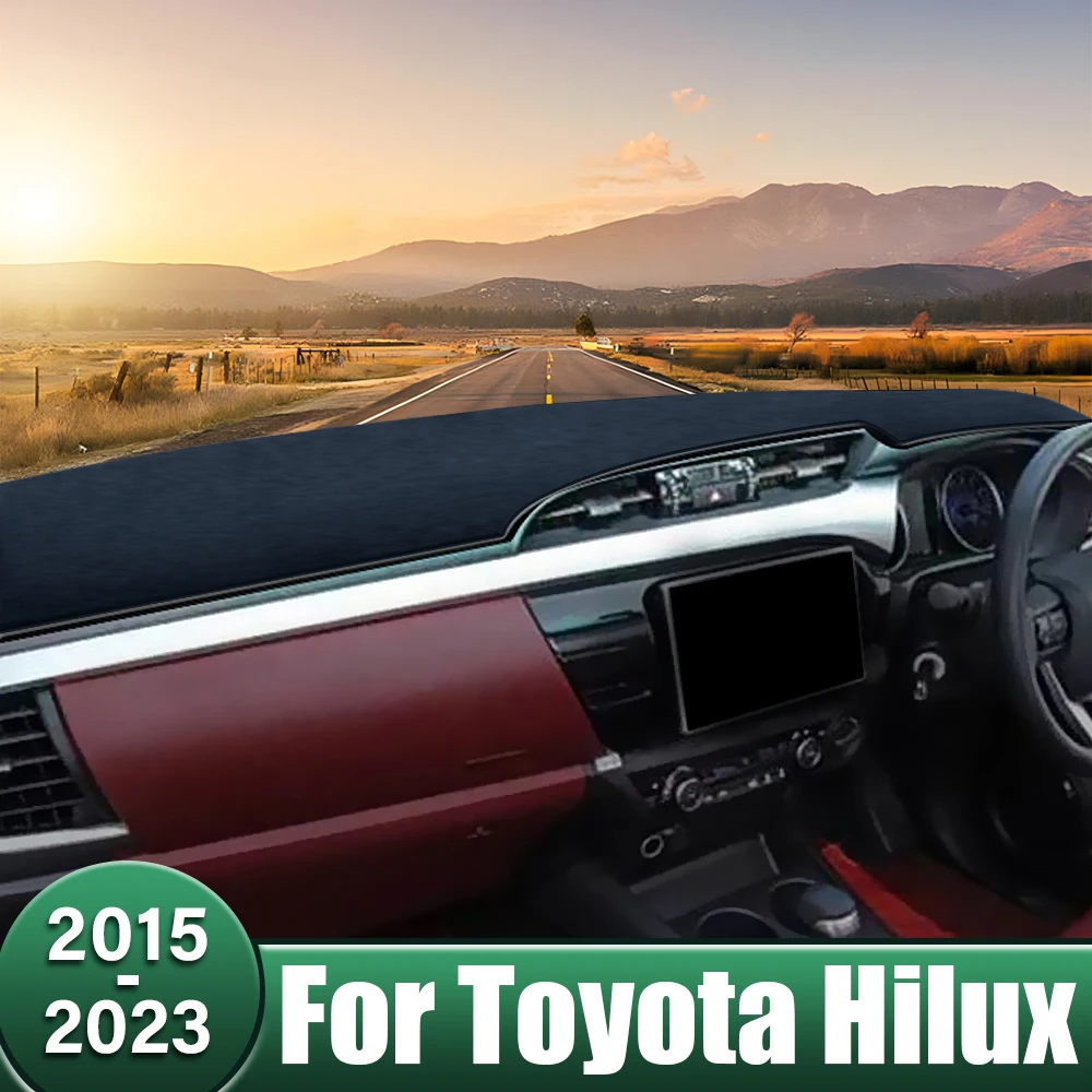 

Car Dashboard Instrument Cover Anti-UV Pads Sun Shade Mats Carpets For Toyota Hilux 2015 2016 2017 2018 2019 2020 2021 2022 2023