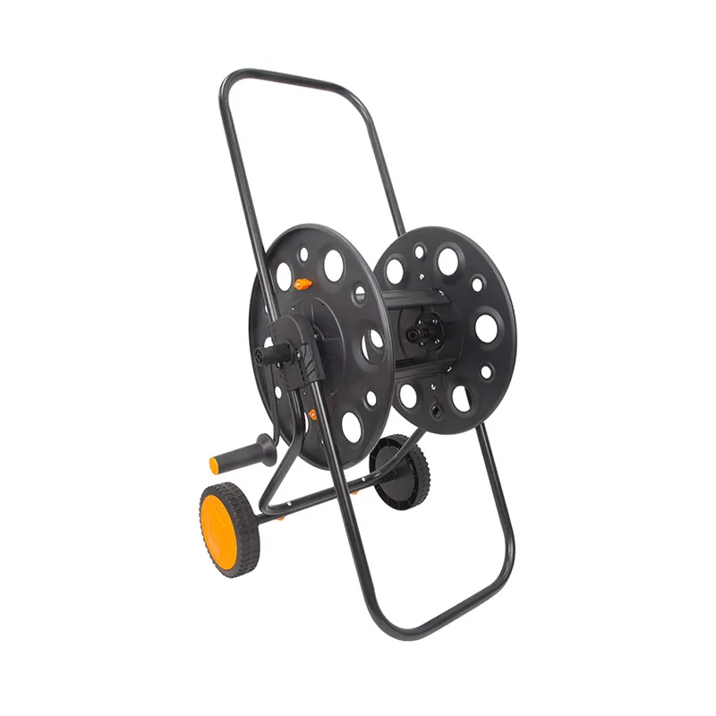 Metal Watering Hose Reel Cart Heavy Duty Hose Winding Reel Storage Reel Water Hose Holder for Agriculture Lawn Farm Outside