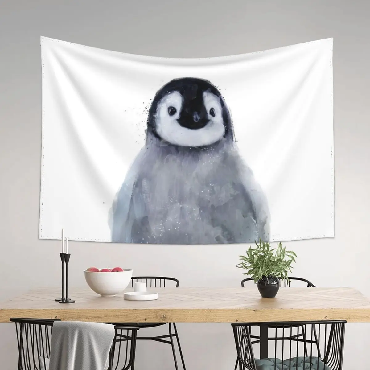 

Little Penguin Tapestry Wallpaper Bedroom Tapete For The Wall House Decorations Tapestry