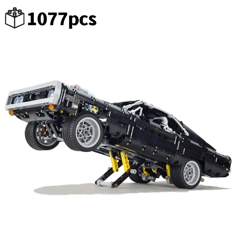 Technical Car Dodged Charger Racing Car Building Blocks Model Movie Fast And Furious Famous Vehicle 42111 Bricks Boy Toys Gifts