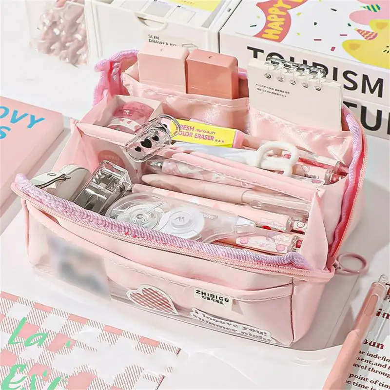 Pencil Case Large Capacity Pen Case Estuches Escolares Kalemlik Astuccio Kawaii Productos Japanese Stationery Trousse Cute Bags