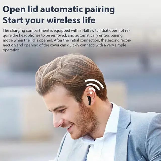Oryginalne słuchawki bezprzewodowe Sony X87 TWS Bluetooth, dźwięk stereo, wyświetlacz LED, słuchawki muzyczne, redukcja szumów, słuchawki sportowe — zdjęcie produktu 5