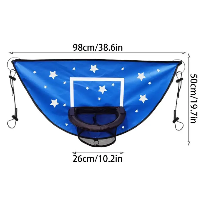 Trampolin Ring Basket Lampiran Papan Bola Basket untuk Anak-anak Dewasa Ring Basket untuk Dunk Fit Aksesori Trampolin untuk