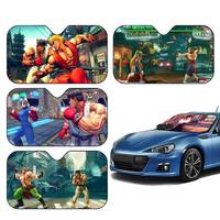 SF Retro Game S-Street F-Fighter Gamer Car SunShade Car Sunshade Covers Cover Universal Windscreen Folding Visor