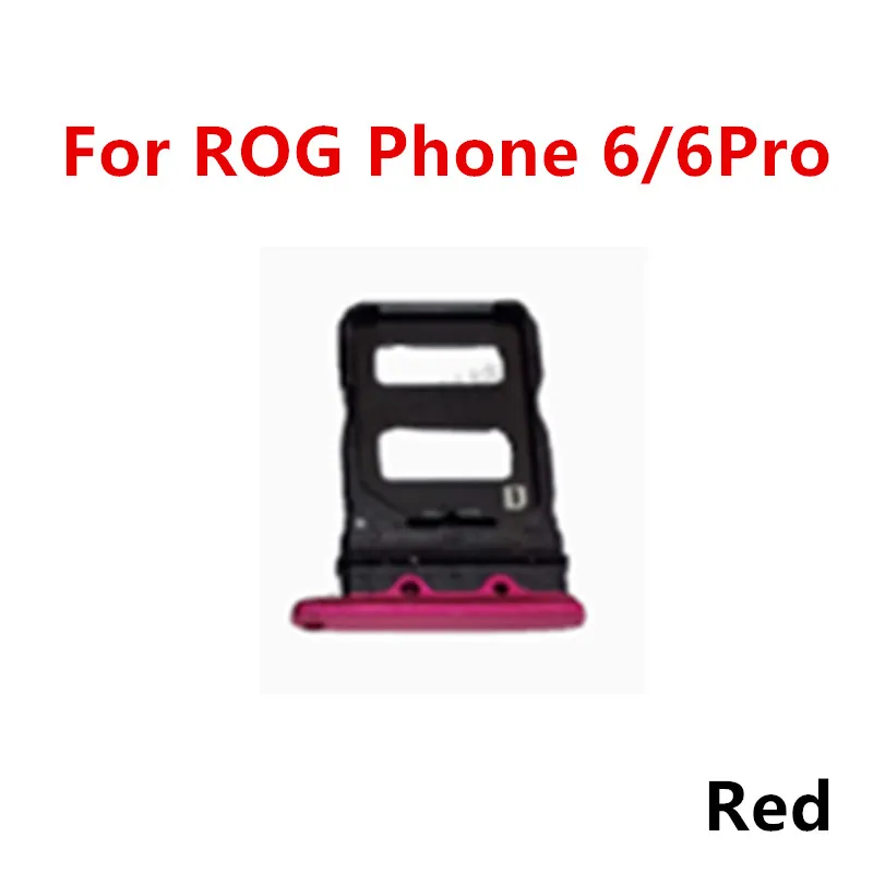 SIM Card Slot For Asus ROG Phone 7 Pro 6 5 5S 6Pro 5Pro 3 2 1 Card Adapters Socket Holder Tray Chip Drawer Replace Housing Parts