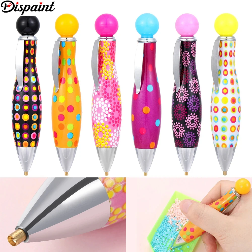 Dispaint DIY Resin Diamond Painting Pen Tools Bowling Style Pens Gem Picker Diamond Embroidery Accessories Mosaic Point Drill