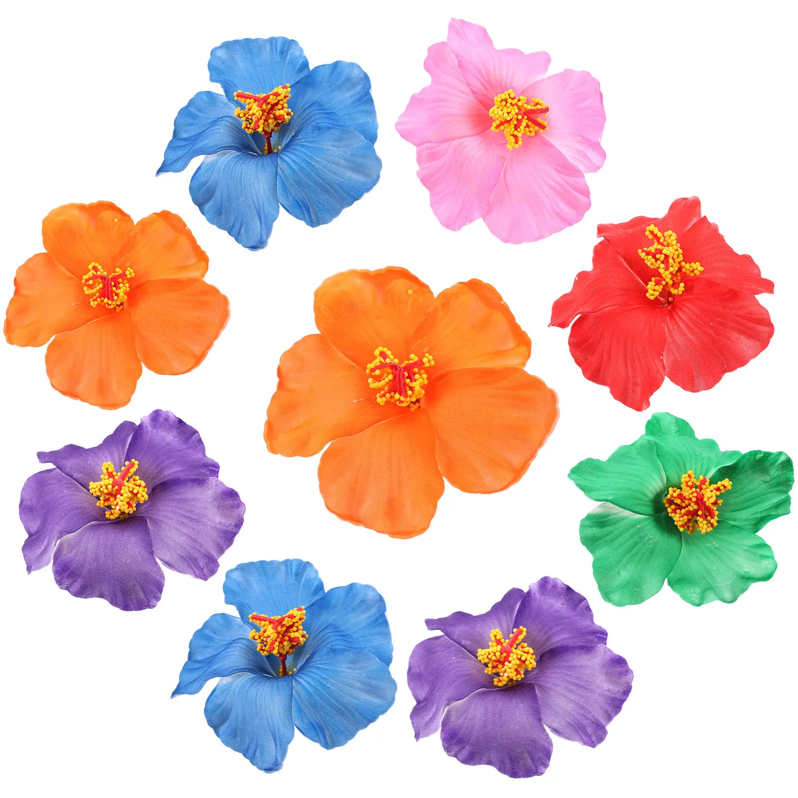 

9Pcs Beautiful Flower Hair Clips Women Hair Pins Design Barrettes for Party Wedding Beach Daily Life Fashion