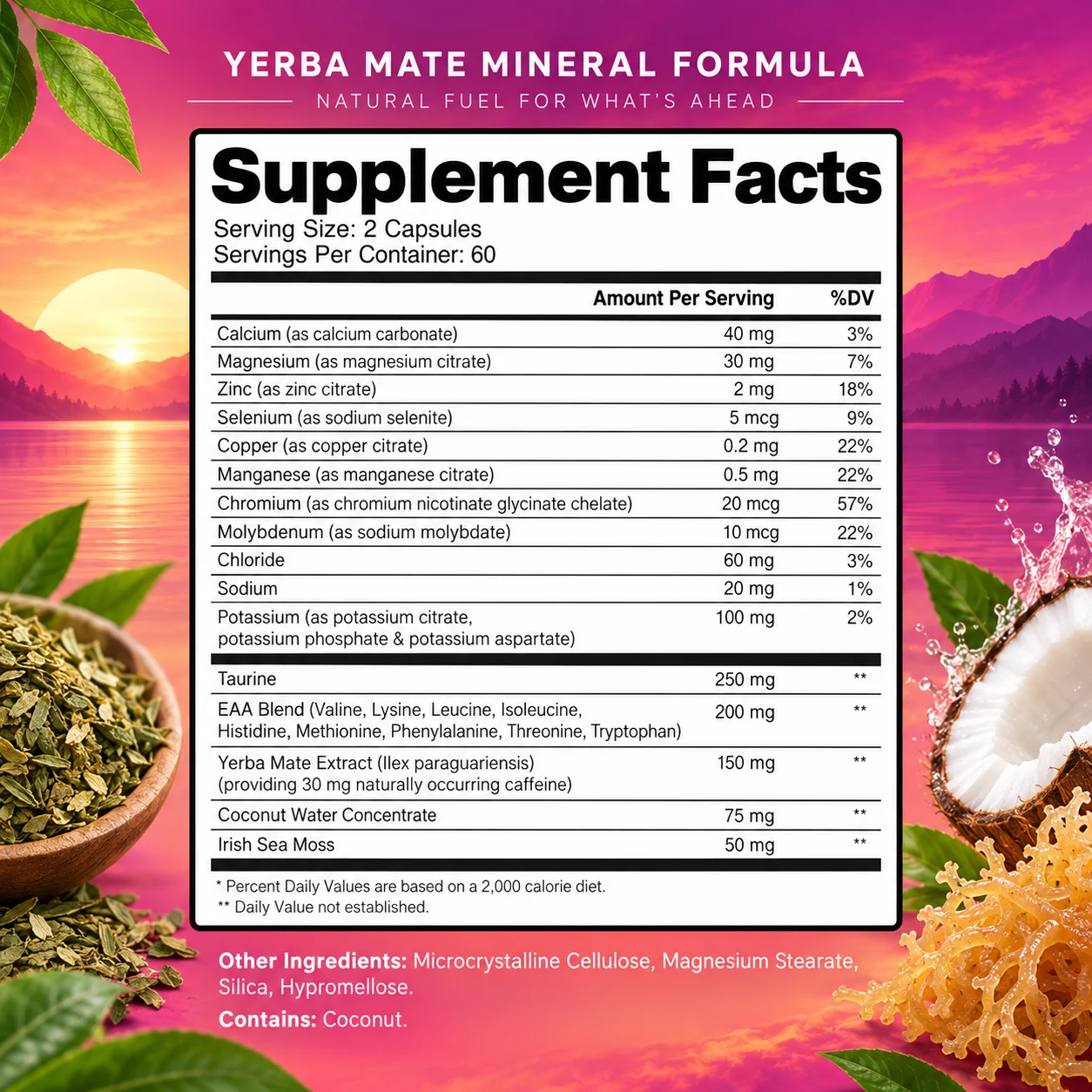 Hydration + Energy Capsules - Replenish Electrolytes, Support Cellular Energy, Increase Skin Elasticity,Promote Workout Recovery