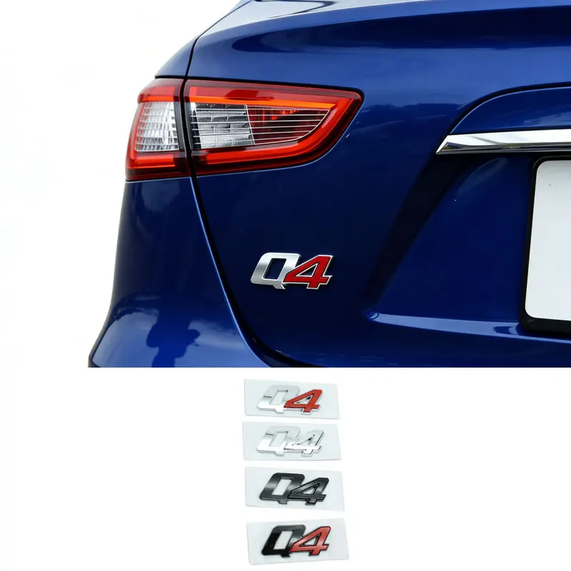 

Q4 mark badge logo car stickers for Maserati president V6 V8 Ghibli levante body tail four-wheel drive trunk refit accessories