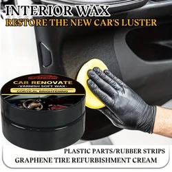 QIFENGHE Crystal Clear Car Plastic Restorer - Auto Interior & Panel Renewal Wax Coating Agent Car Wax Car Wax Polish