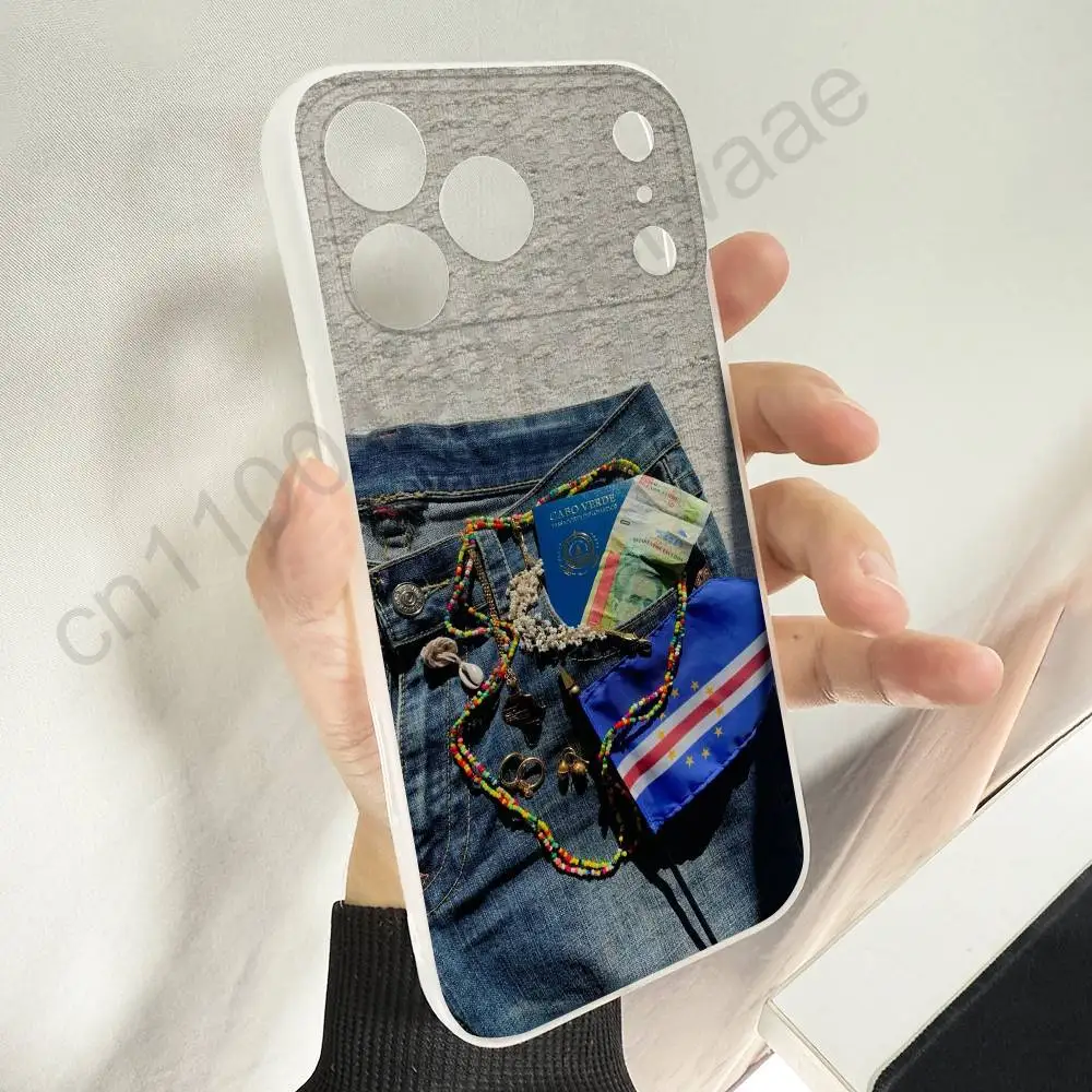 أفريقيا كيب فيردي جواز السفر العلم جراب هاتف آيفون 12,16,11,14,13,17,15,Plus,E,Pro,Max,Air,Mini Magsafe المغناطيسي متجمد #3