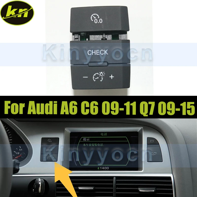 

Right Glove Box Switch Instrument Panel Button 4LD927123 For Audi A6 C6 2009-2011 Q7 2009-2015 Glove Box Open Button