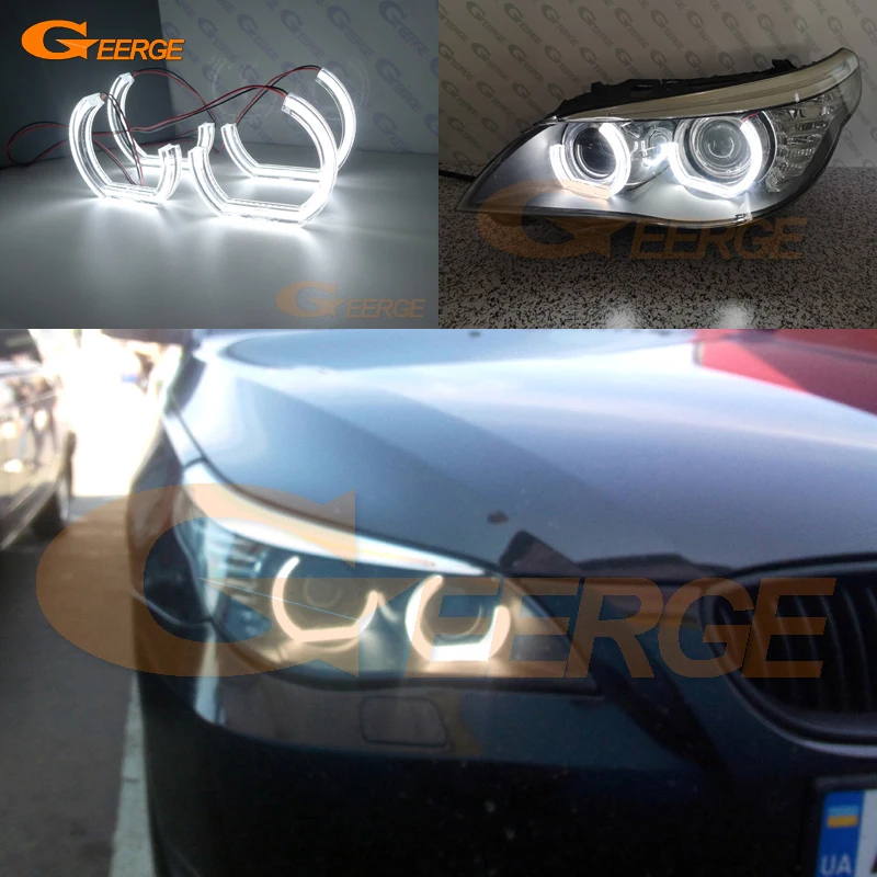 

Для BMW 5 SERIES E60 E61 LCI 525i 528i 530i 545i 550i M5 Ультра яркий DTM M4 Стиль Led Angel Eyes Kit Halo Rings Day Light