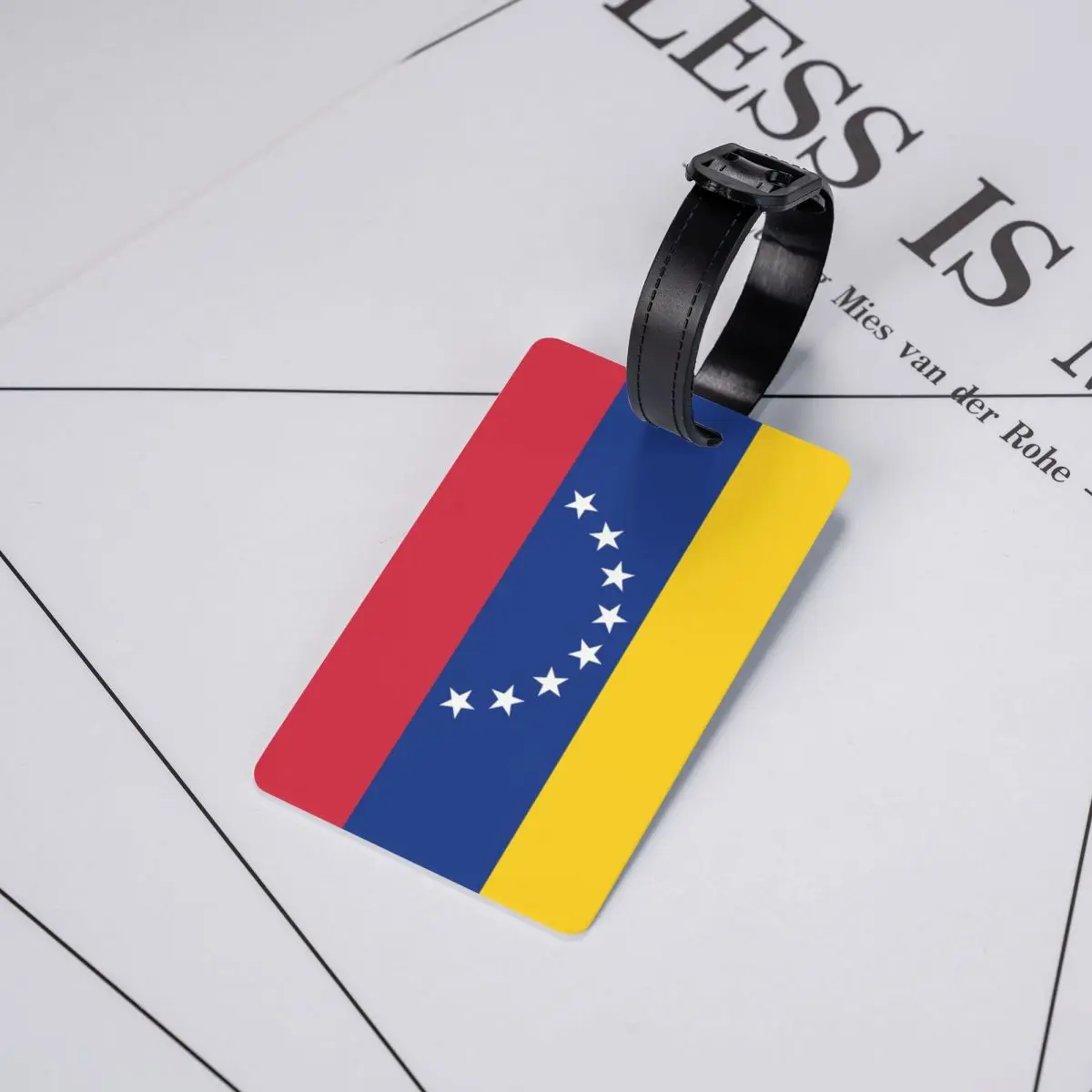 Aangepaste Vlag Van Venezuela Bagagelabel Privacybescherming Bagagelabels Reistas Labels Koffer