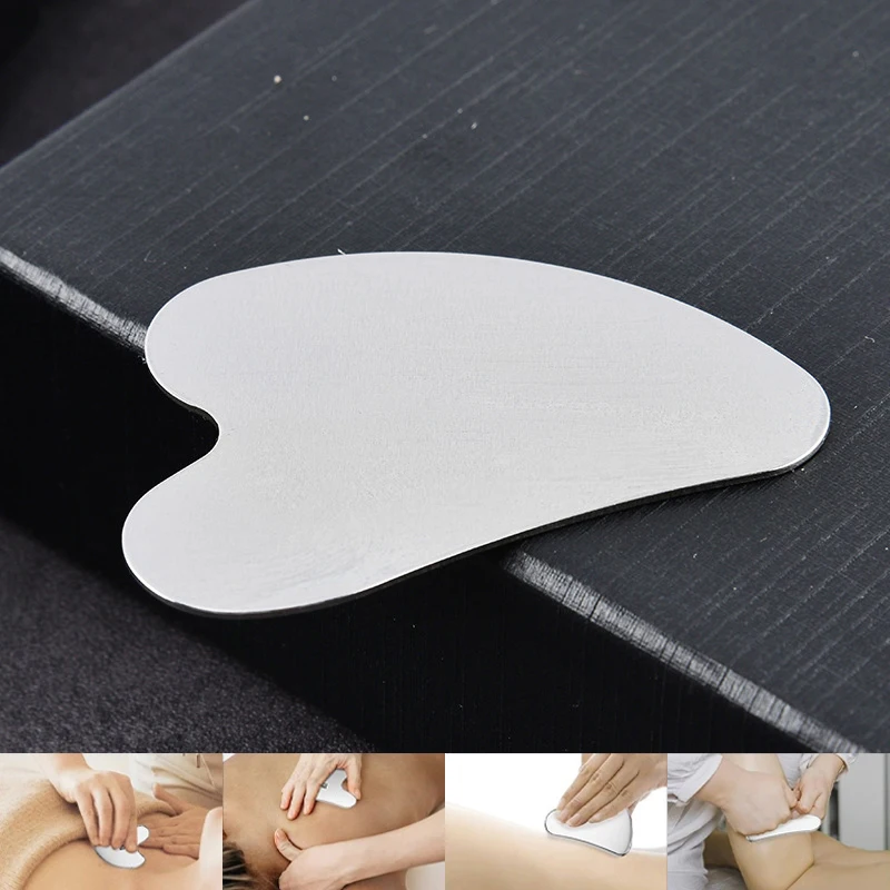 

1Pcs Stainless Steel Gua Sha Scraper Massager For Face Neck Body Guasha Massage Tool Facial Skin Care Guasha Board Face Massager