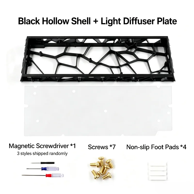Holy60 Hollow Shell Gh60 Layout With Uniform Light Plate Positioning Plate For Diy 60 Keyboard Modification Accessories