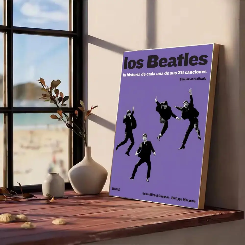 The B-Beatles Rock Band Star Painting Calligraphy Canvas Poster Wall Art Aesthetic Home Decoration for Living Room