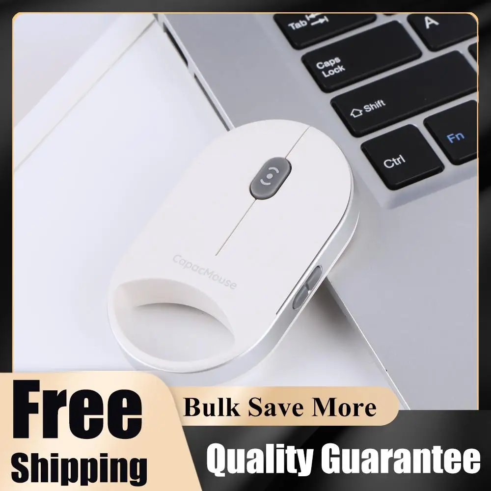 

Портативная бесшумная мышь с 3 режимами подключения (BT 5.2/2.4G/USB), миниатюрная емкостная мышь с регулируемым DPI (4 уровня) для ПК, ноутбуков и настольных компьютеров