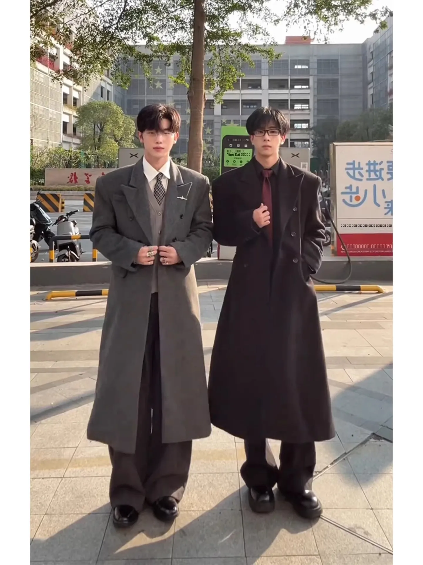 

ay oulder Pad Woolen Men's Coat Winter Korean Sle High-End Feel Woolen Jaet Cotton Lined Warm Mid-Length Windbreaker