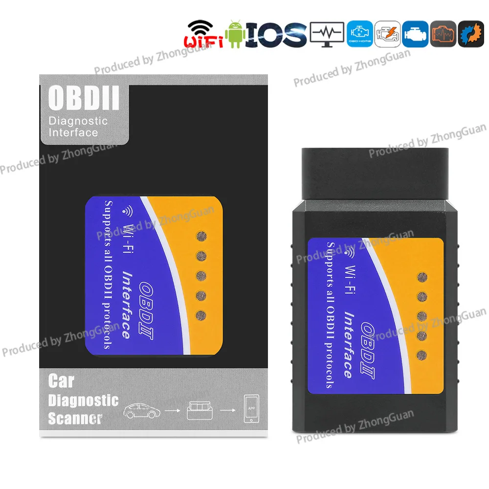 ELM WIFI OBD2 327 Car Detection, Diagnostic Instrument Android Apple System, Full Protocol