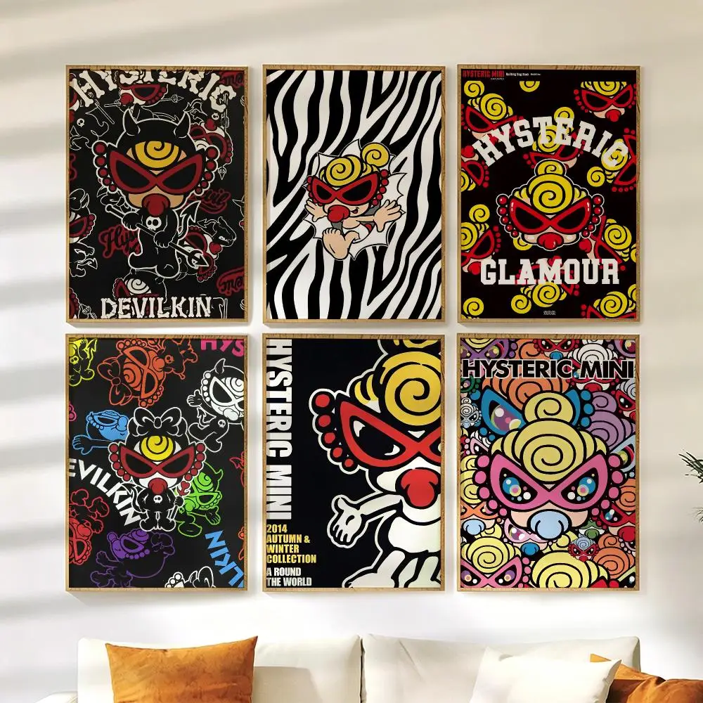 H-Hysteric M-Mini Painting Calligraphy Canvas Painting Art For Bedroom Living Room Home Decor Wall Decoration Decals Gift