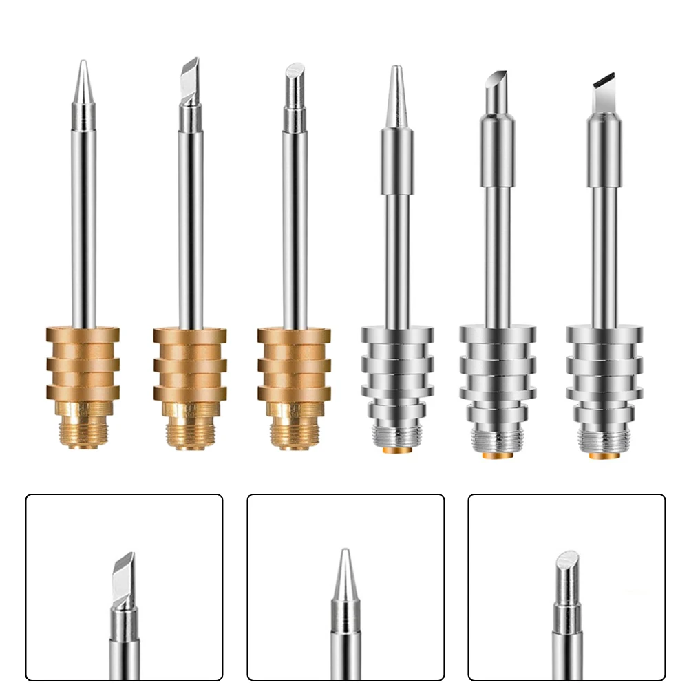 Welding Tips Soldering Iron Tip 510 Interface B/C/K USB Silver/Gold Welding Rework Tool Multifunctional Portable