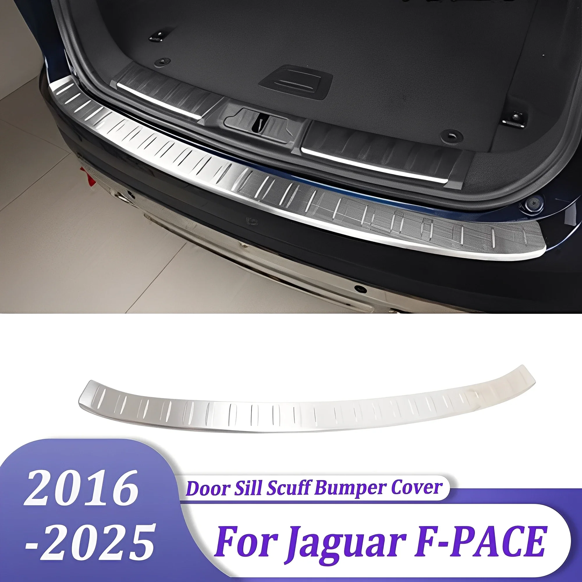 

Внешняя защитная накладка на задний бампер, накладка на порог, накладка, автоаксессуары для Jaguar F-PACE 2016-2022 2023 2024 2025