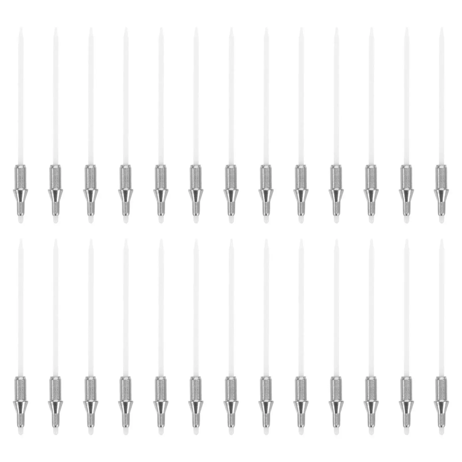 100Pcs Precision Metal Nibs for Markers Dual Tip Replacement Pen Points Compatible with Refillable Paint Pens Fine Line Drawing