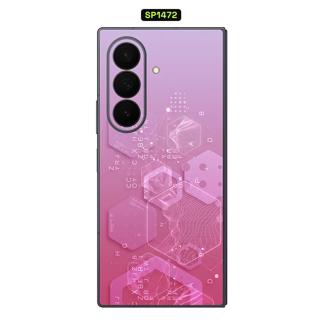 OSCAR Skin Sticker for Samsung Z FOLD8 Ultra 8 7 6 5 4 3 Vinyl Decal Cover Wrap Anti-Scratch Phone Back Protective Film
