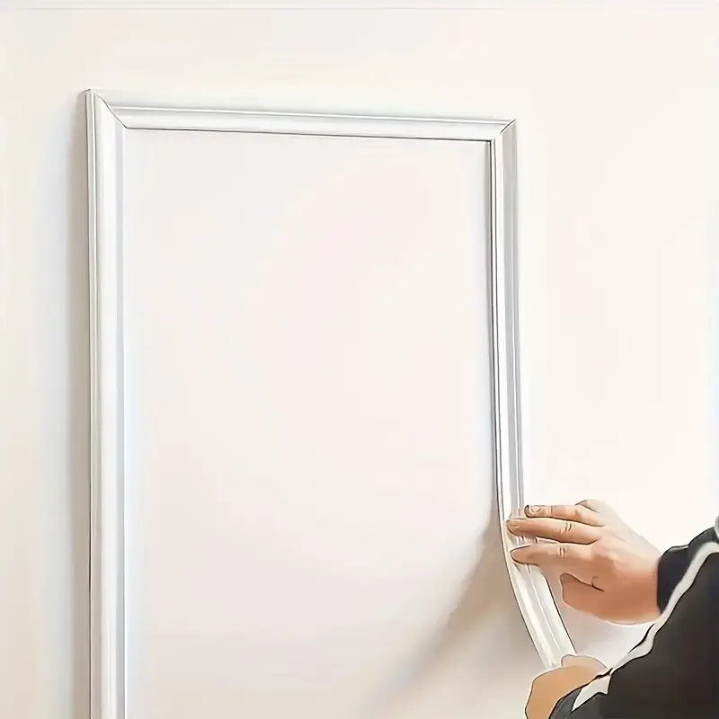 1 Roll of Elegant Self-Adhesive Pvc Decorative Strip - Flexible and Bendable, Suitable for Walls, Floors, and Cabinets, 3.3 Feet Long, European-Style Home Decor, Easy to Install, Perfect for Adding a Refined Touch to Any Room or Floor Molding