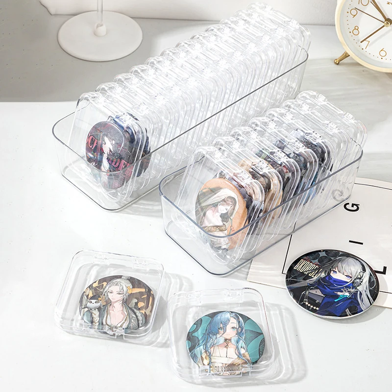 Acrylic Transparent Storage Box Blind Box Card Bar Storage Box Badge series Dustproof Anime Peripheral Organizer