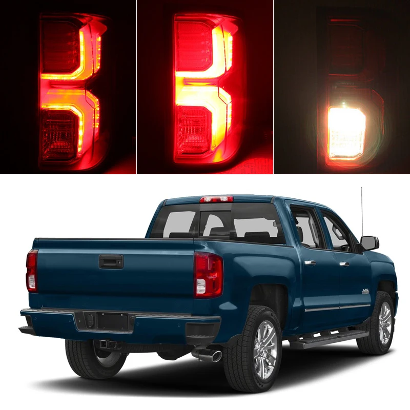 Achterlicht Voor Chevrolet Silverado 1500 2016-2018 Achterlichten Stoppen Rem Parkeerlicht Richtingaanwijzer Mistlamp Auto-Accessoires