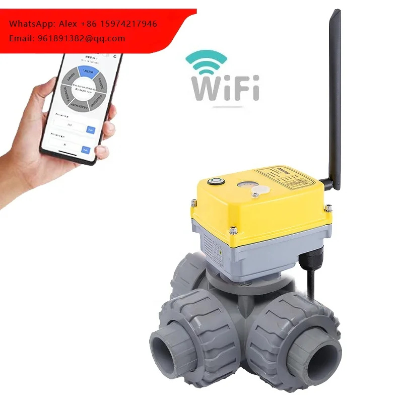 

Электрический шаровой кран AIBO AC/DC 24В/AC220В, 2/3-ходовой, из НПВХ/ПВХ, для воды, с уплотнением из ПТФЭ, с электроприводом, поддержка OEM