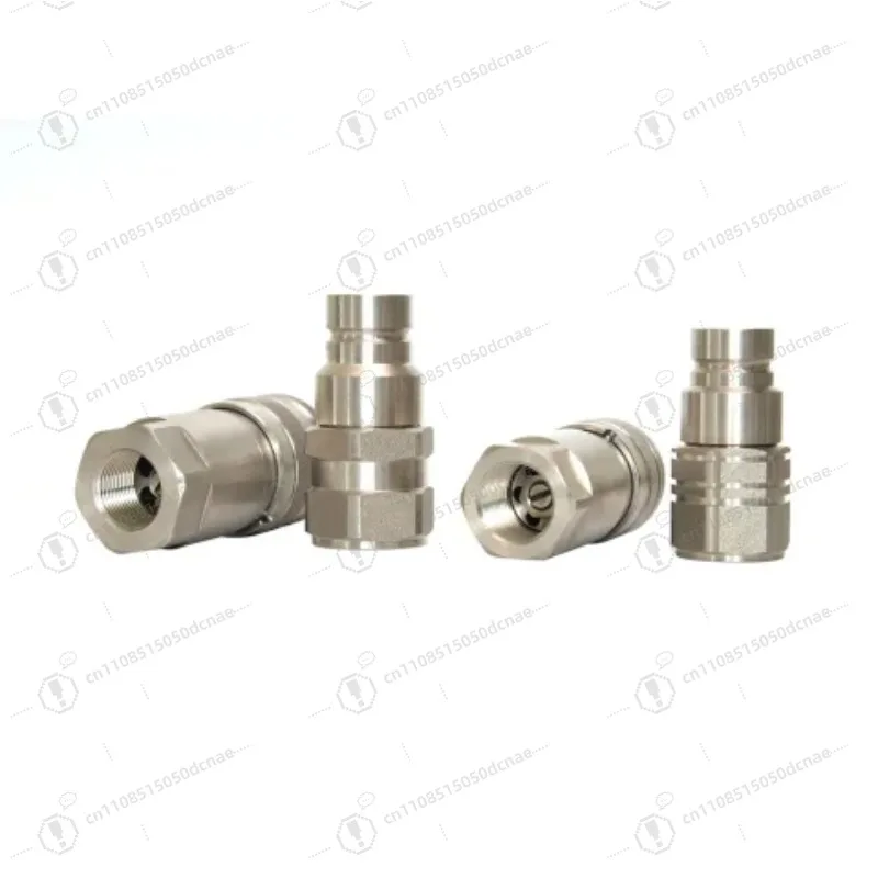 Stainless Steel ISO 16028 Hydraulic Flat Face Quick Coupler NWP 4 Series Custom