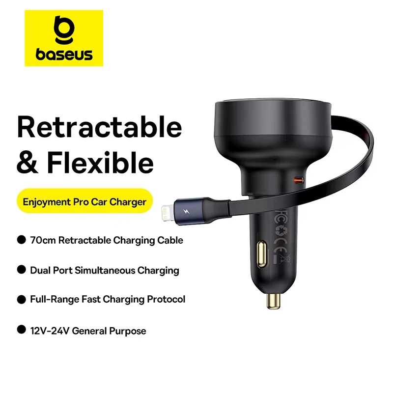 [Limited Stock Clearance]Baseus Car Charger QC 3.0 PD 3.0 USB Phone Car Charger For iPhone 15 14 13 12 Pro Max Samsung