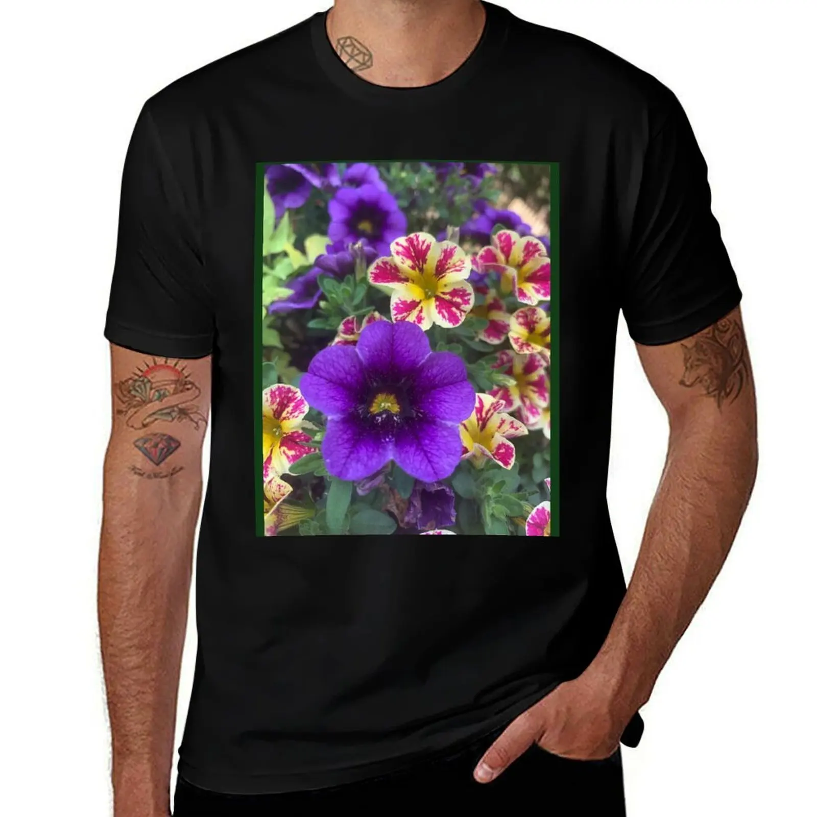 

Spring Blooms T-Shirt Basic Tee Shirt for Everyday Outfit