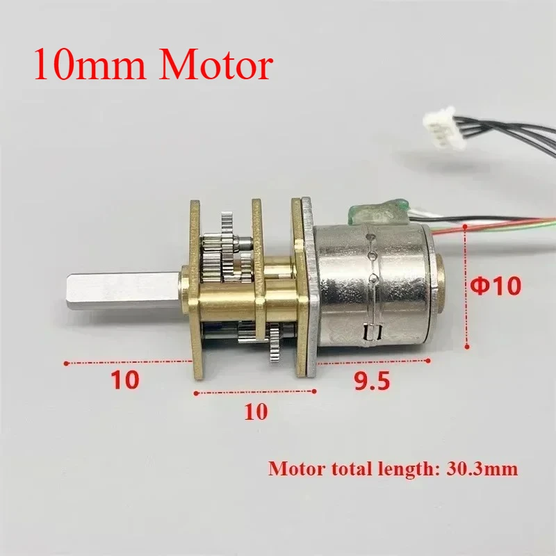 الدقة البسيطة 8 مللي متر 10 مللي متر والعتاد محرك متدرج 2-phase 4-wire مايكرو كامل علبة التروس المعدنية خطوة المحرك لتقوم بها بنفسك روبوت كاميرا مراقبة
