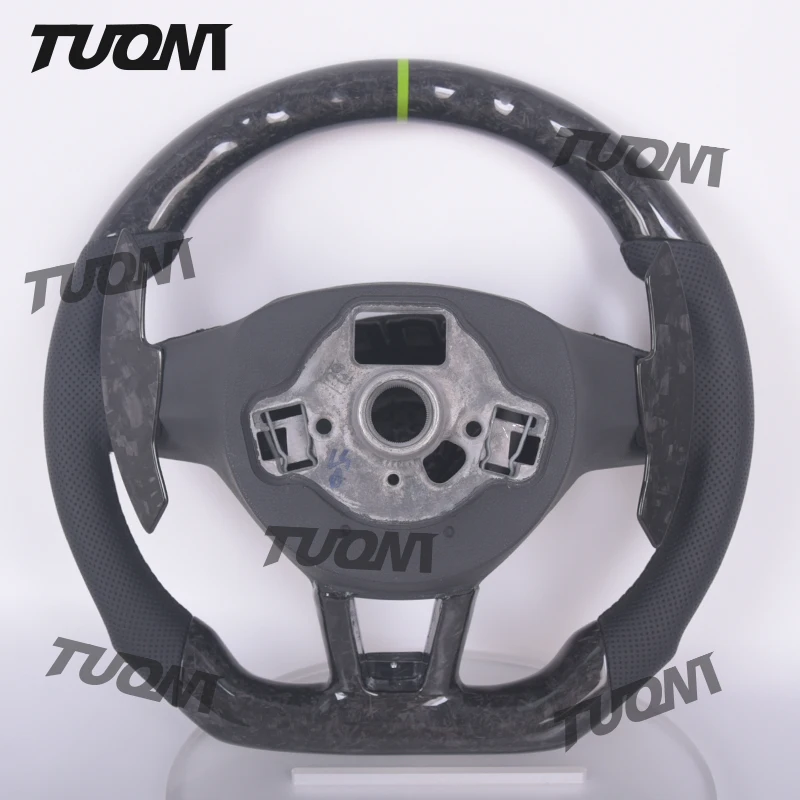 Car Interior Carbon Fiber Steering Wheel For Skoda Koda Kodiaq Fabia 1 2 Karoq Octavia A5 RS Yeti Rapid Spaceback Superb