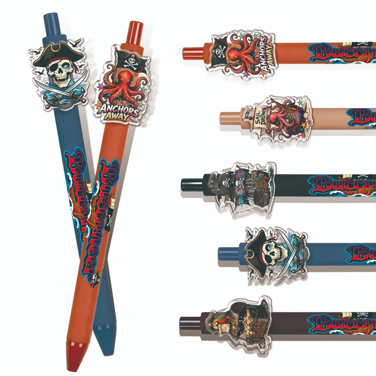 

Школьные принадлежности серии «Пираты», 10/15 шт., красочный набор, шариковые ручки, ручки для письма, маркеры, портативные канцелярские принадлежности для офиса