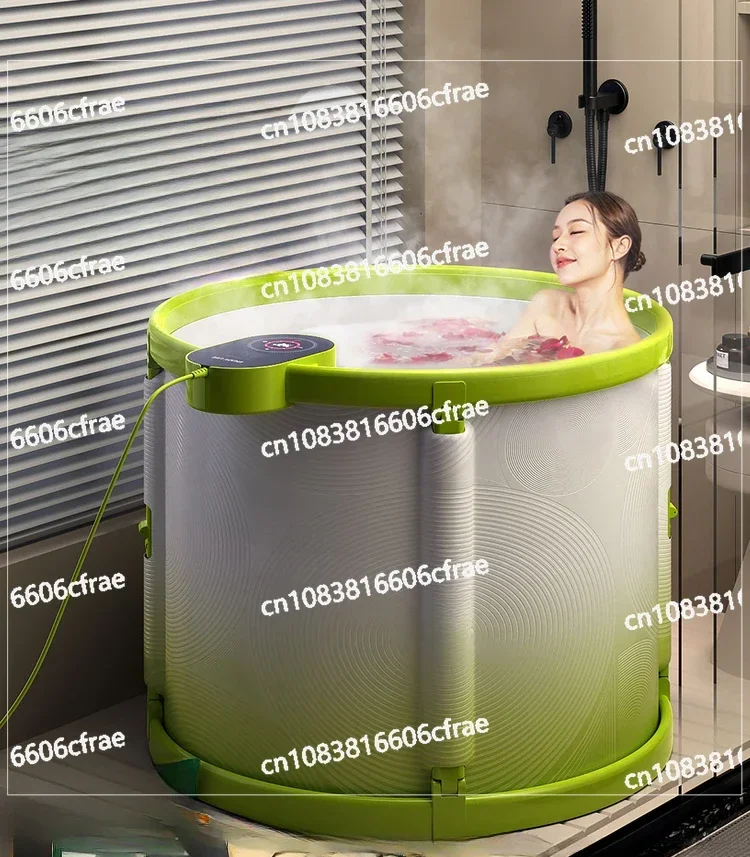 Automatic Heating Bath Bucket Adult Foldable Bathtub Household Children's Bath Bucket Full Body Sweat Steam Electric