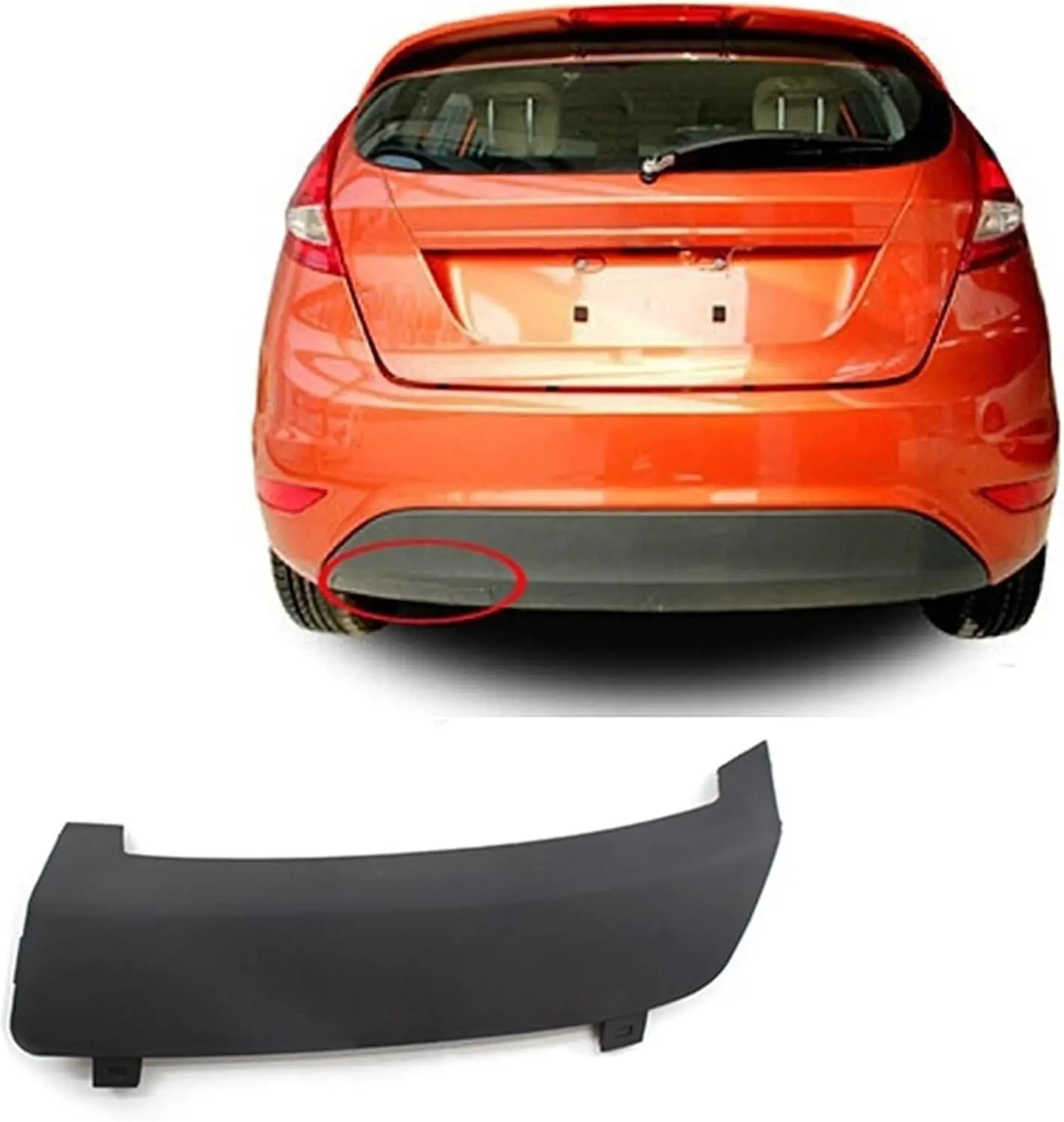 

1PC REAR BUMPER TOW TOWING EYE HOOK COVER CAP FOR FORD FIESTA MK7 2008-2016 1531833 Automobiles And Spare Parts