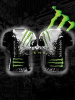 New Monster Energy Outdoor Sports Training Quick-Drying Cycling Jersey Motorcycle Enthusiasts Oversized Cycling T-shirt for Mens