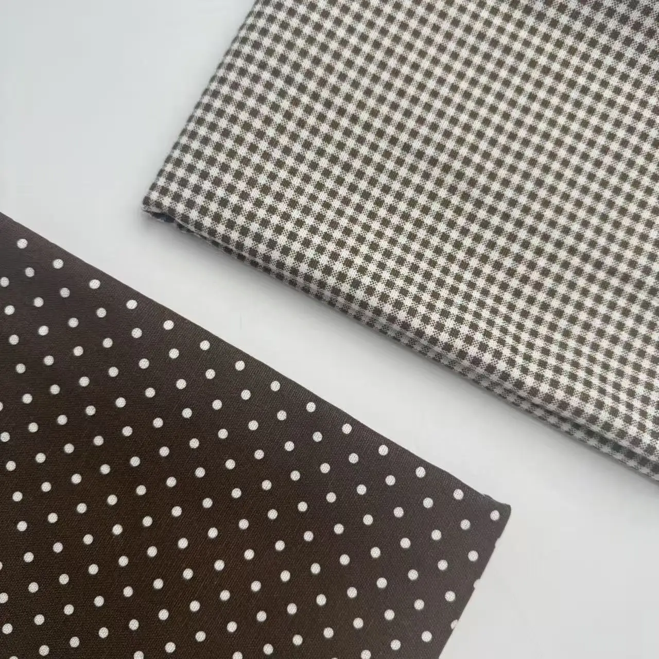 Rural broken cloth, pure cotton yarn dyed checkered fabric, artistic style, handmade DIY tablecloth, pillow fabric