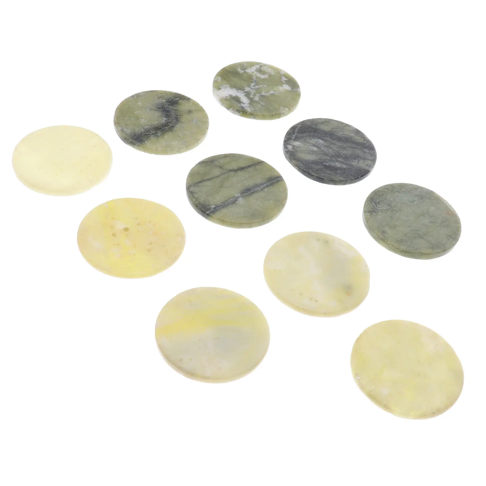 10Pcs Genuine Jade Stone extension Glue Holder Pallet Retains Adhesive Freshness Longer Eco Friendly Non Scratch Surface