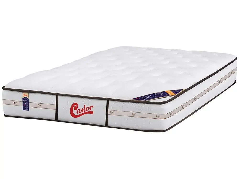 King Size Castor Spring Bated Mattress/Pocket